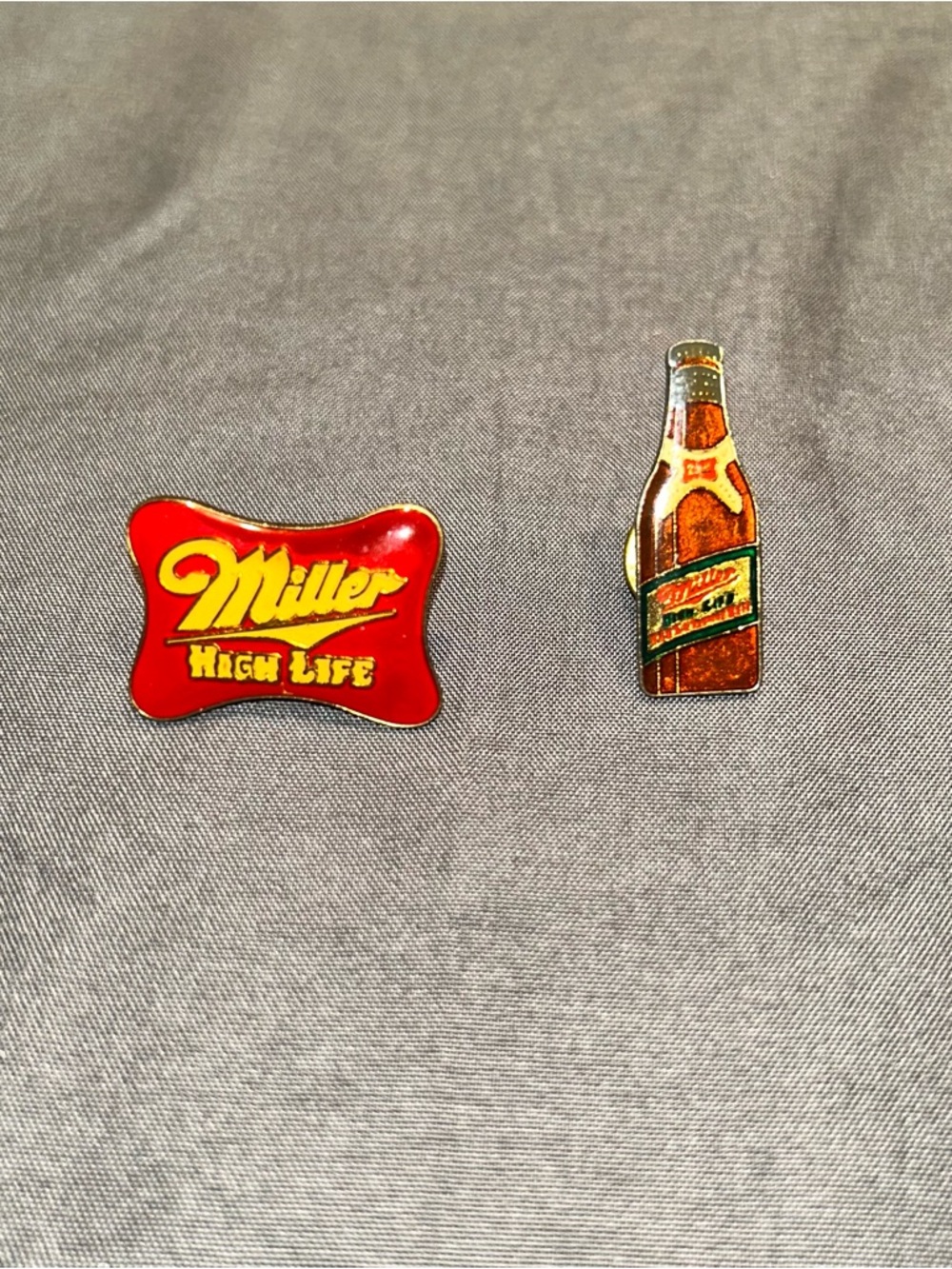Vintage Miller High Life Laple Pins - Set of 2